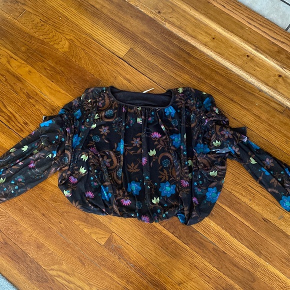 Free People Wildflower Honey Blouse Size XS - Picture 6 of 9